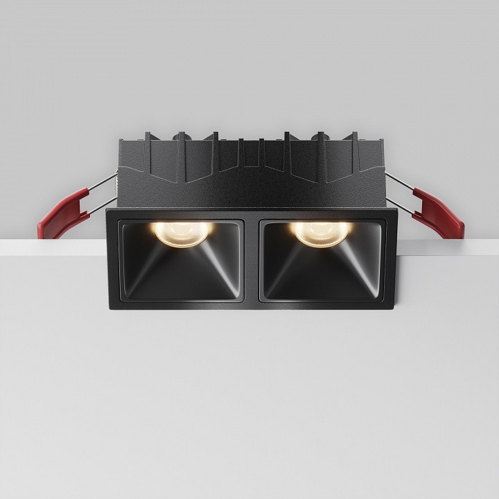 Встраиваемый светильник maytoni alfa led dl043-02-10w3k-sq-b-1