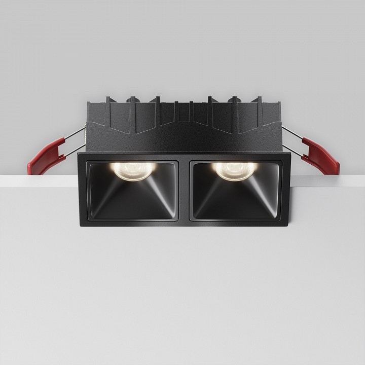 Встраиваемый светильник maytoni alfa led dl043-02-10w4k-sq-b-1