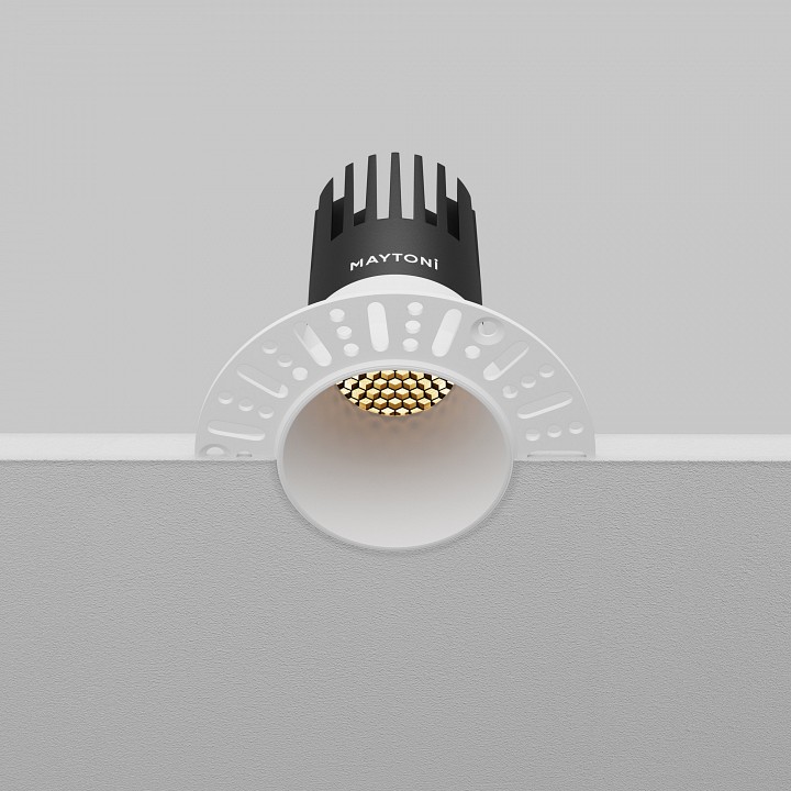 Встраиваемый светильник maytoni dip dl120-10w-2.7k-trs-w