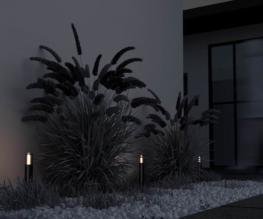 Наземный низкий светильник maytoni glide o437fl-01gf1