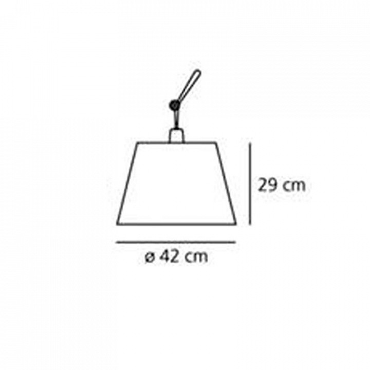 Плафон бумажный artemide tolomeo mega 0780030a
