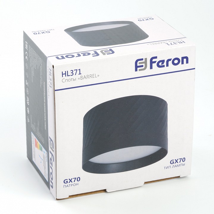 Накладной светильник feron hl371 48737