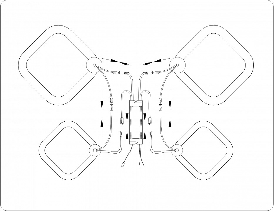 Потолочная люстра ambrella light fa fa3822