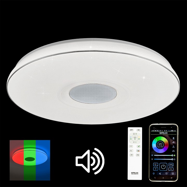 Накладной светильник citilux light &amp; music cl703m100