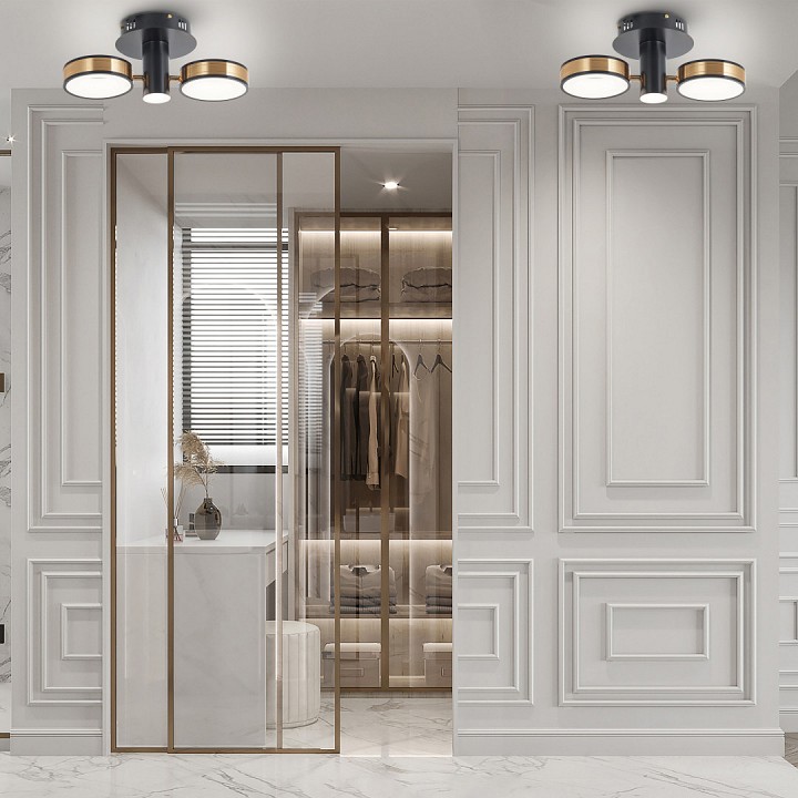 Светильник на штанге arte milano ferrara-71040 271040/2r bk/gd