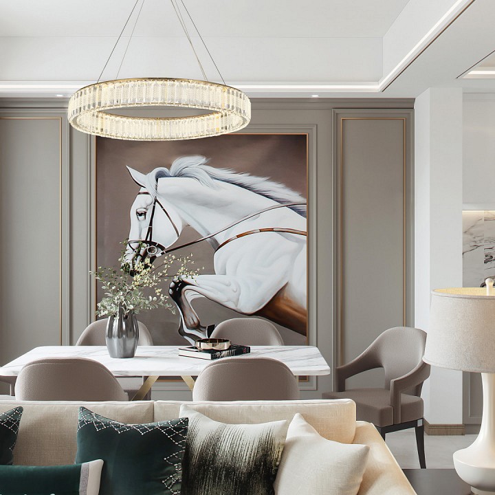 Подвесной светильник arte milano am-9018 2728b.d600.led g