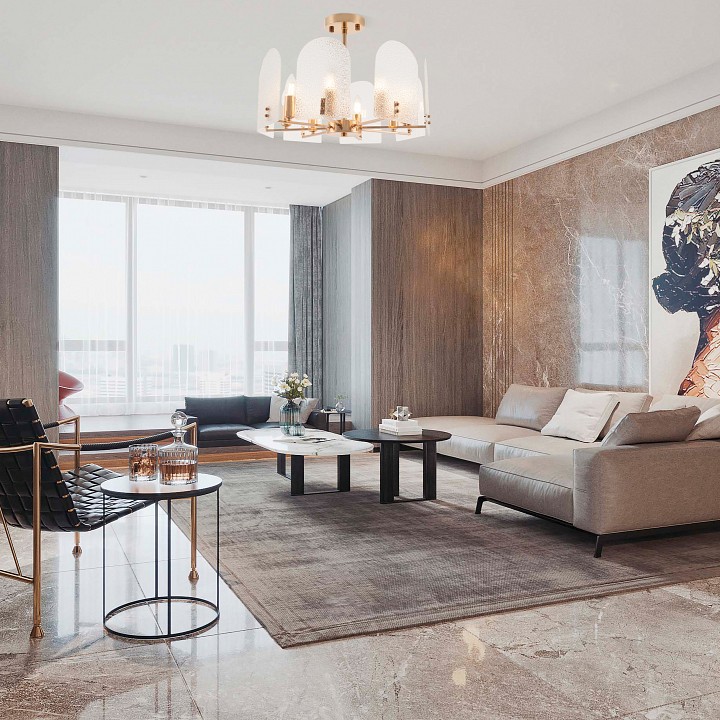 Люстра на штанге arte milano sorrento-8309 378309/8/480 gd