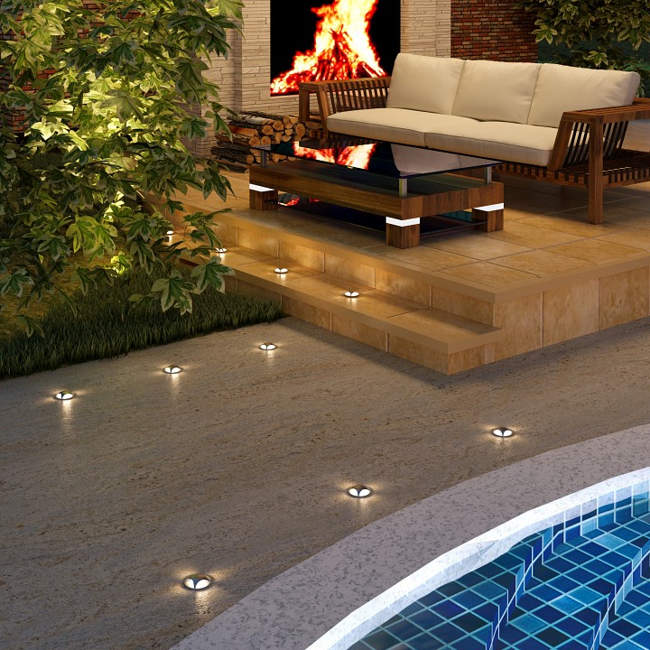 Встраиваемый в дорогу светильник elektrostandard step 3 a050602