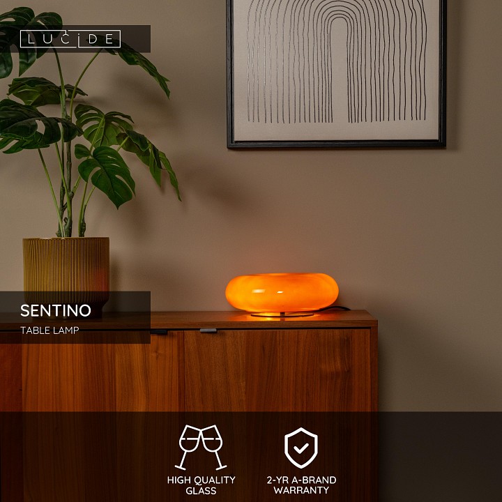 Настольная лампа декоративная lucide sentino 10525/30/53