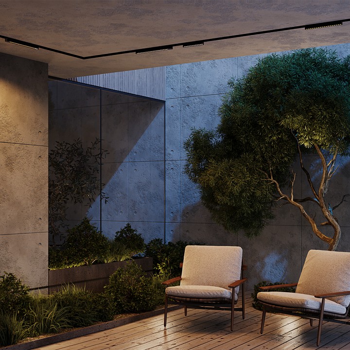 Накладной светильник maytoni points o-tr02-2-s-18wb3k