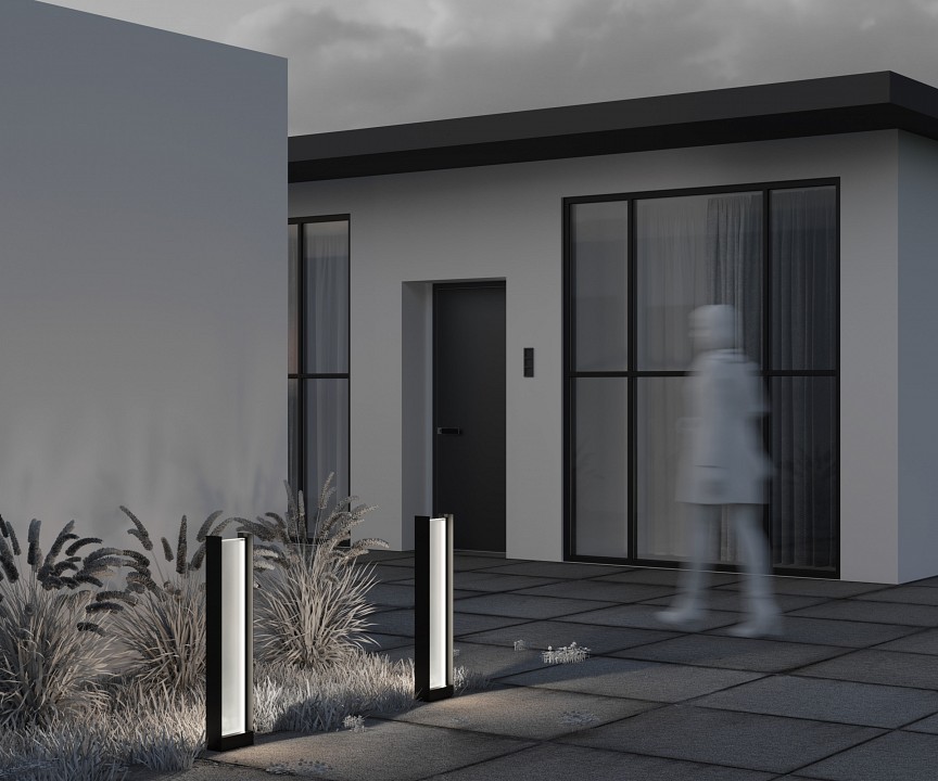 Наземный высокий светильник maytoni reso o445fl-l20gf3k1