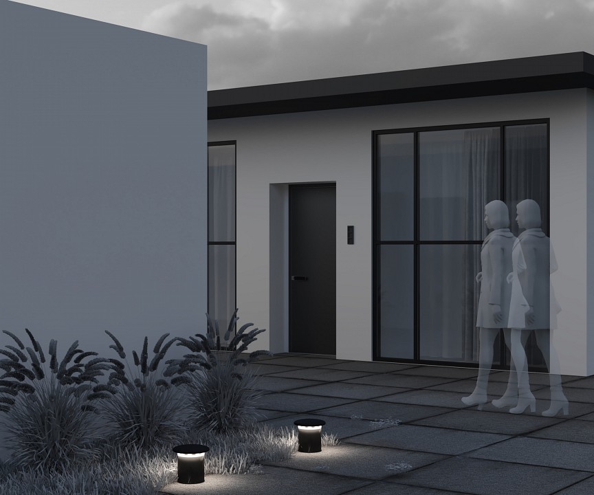 Наземный низкий светильник maytoni grip o460fl-l10gf3k