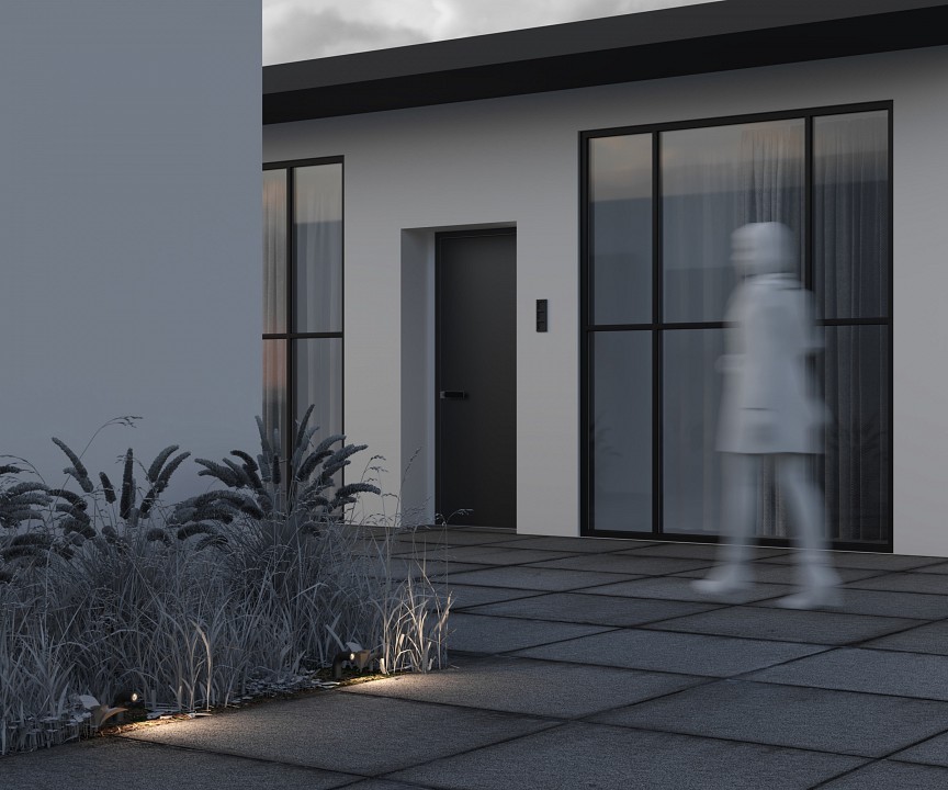 Наземный низкий светильник maytoni sleek o477fl-l2gf3k1