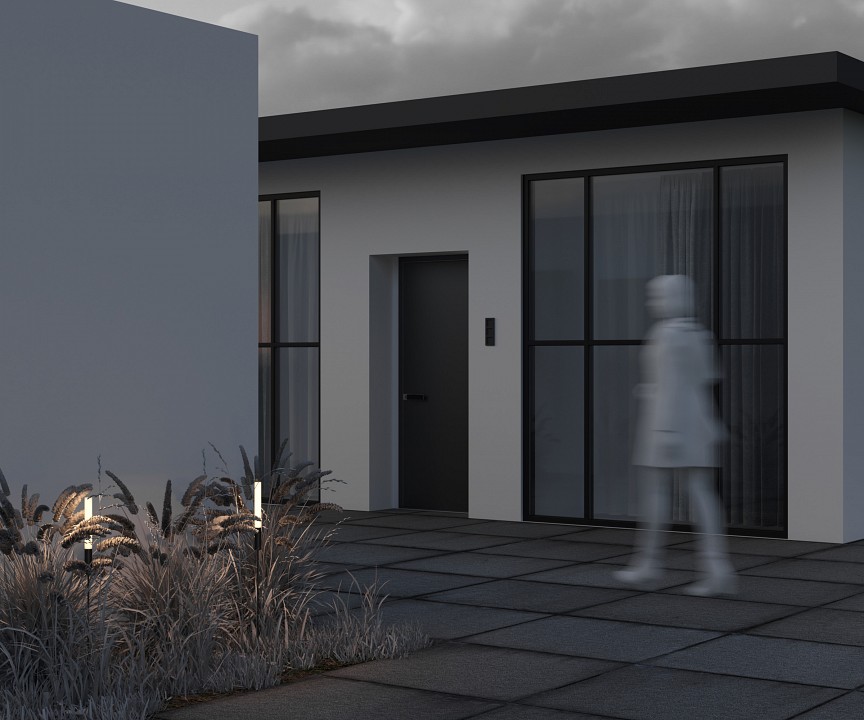 Наземный высокий светильник maytoni flare o487fl-l3gf3k1