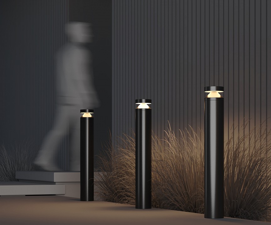 Наземный низкий светильник maytoni olten o591fl-l12gf3k1