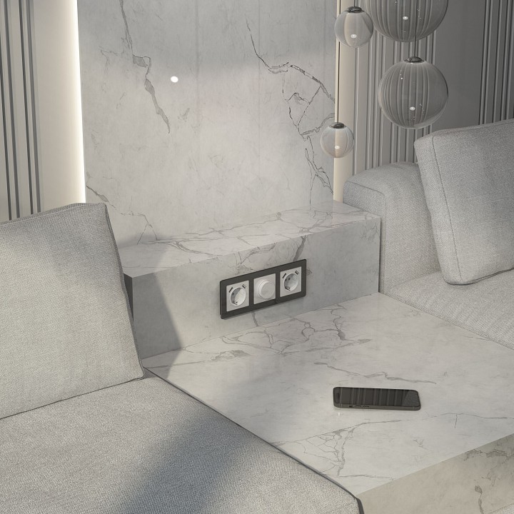 Диммер без рамки werkel белый акрил w1142041