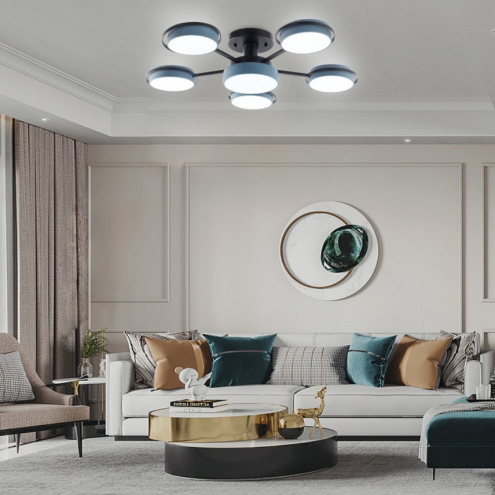 Потолочная люстра arte milano ferrara 250406/5+1 gr