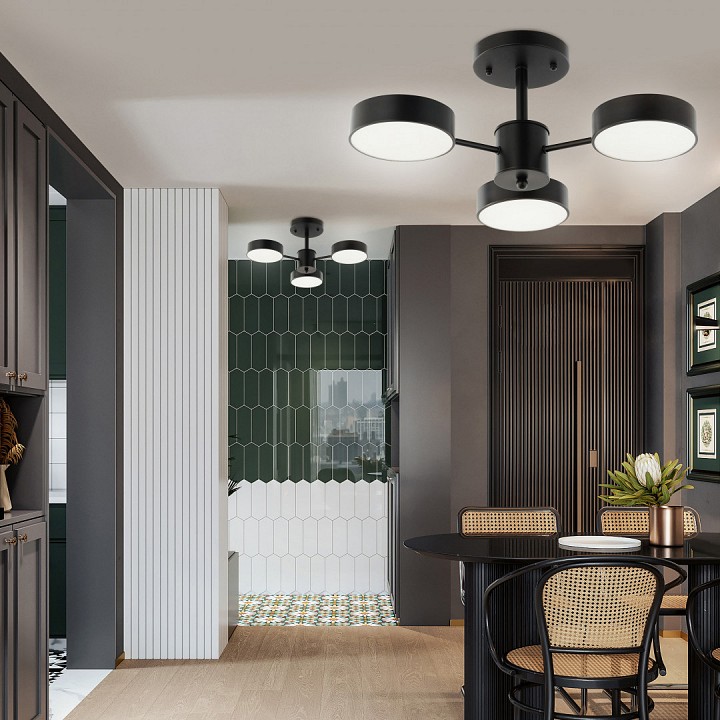 Люстра на штанге arte milano ferrara 250906/3b bk