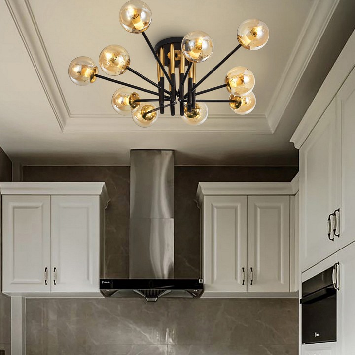 Потолочная люстра arte milano neapolis-73708 273708/10 bk/gd