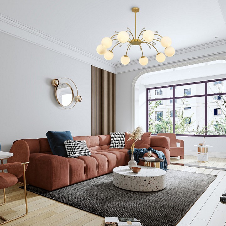 Люстра на штанге arte milano neapolis-71069 273802/10 gd