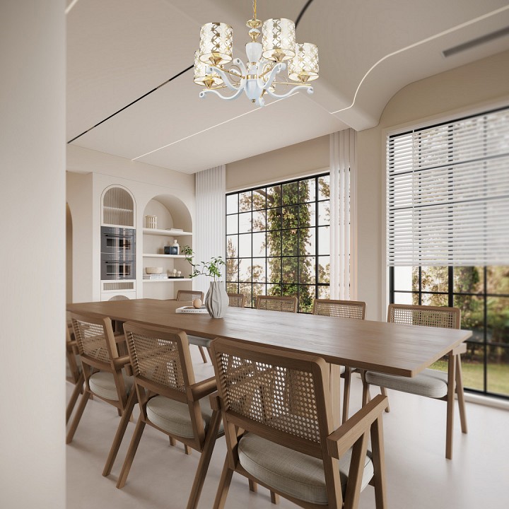 Подвесная люстра arte milano florentia-3097 303097/5 wh/gd