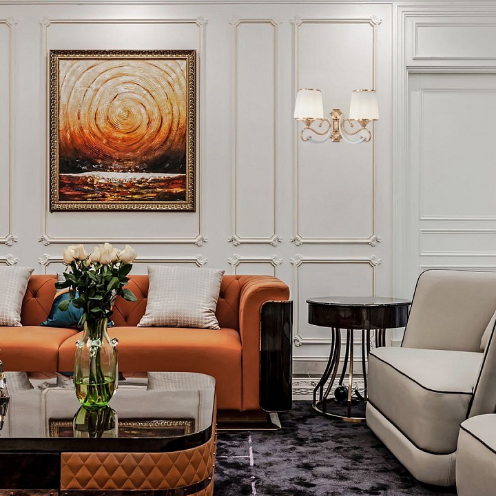 Бра arte milano florentia-3857 303857/2w wh/gd