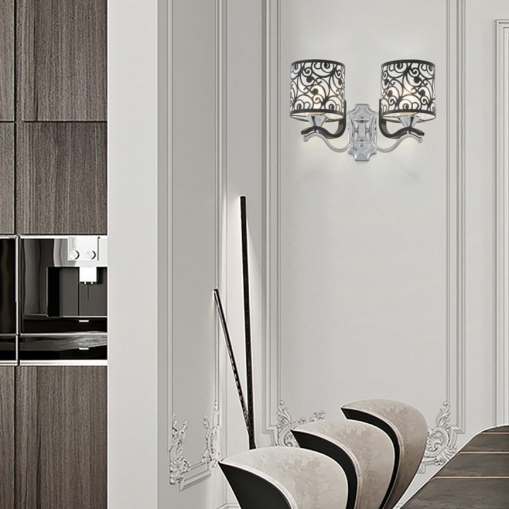 Бра arte milano florentia-4957 304957/2w bk/ni