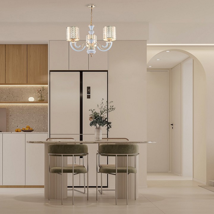 Подвесная люстра arte milano florentia-8857 308857/3 wh/gd