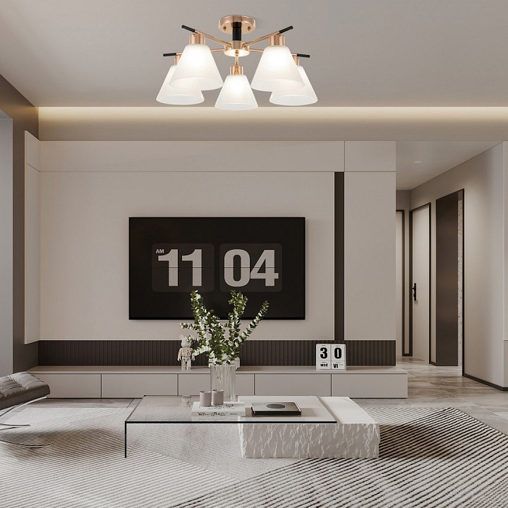 Потолочная люстра arte milano napoli-322119 322119/5 fg+bk