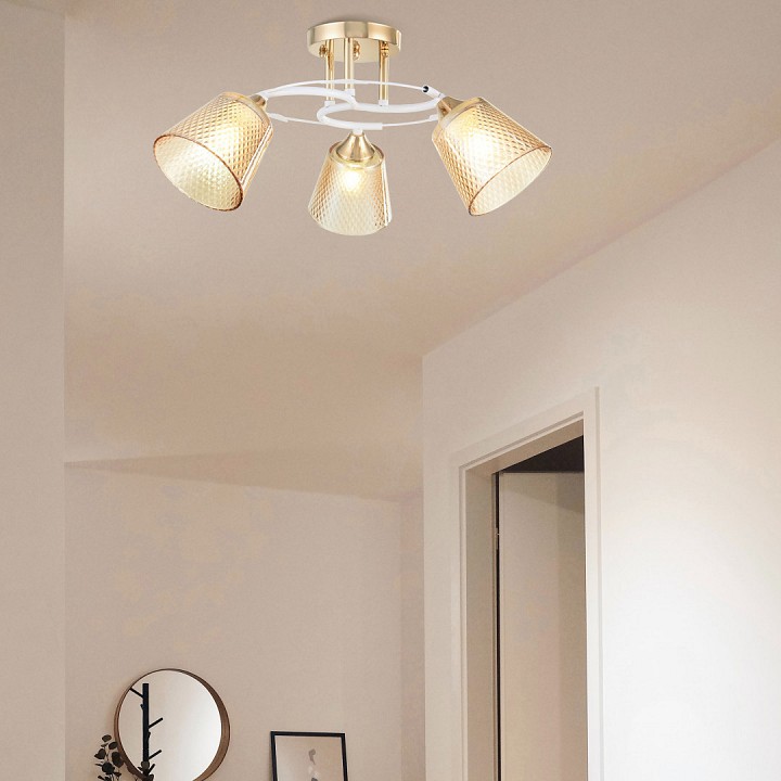 Потолочная люстра arte milano amalfi-323006 323006/3 fg+wt