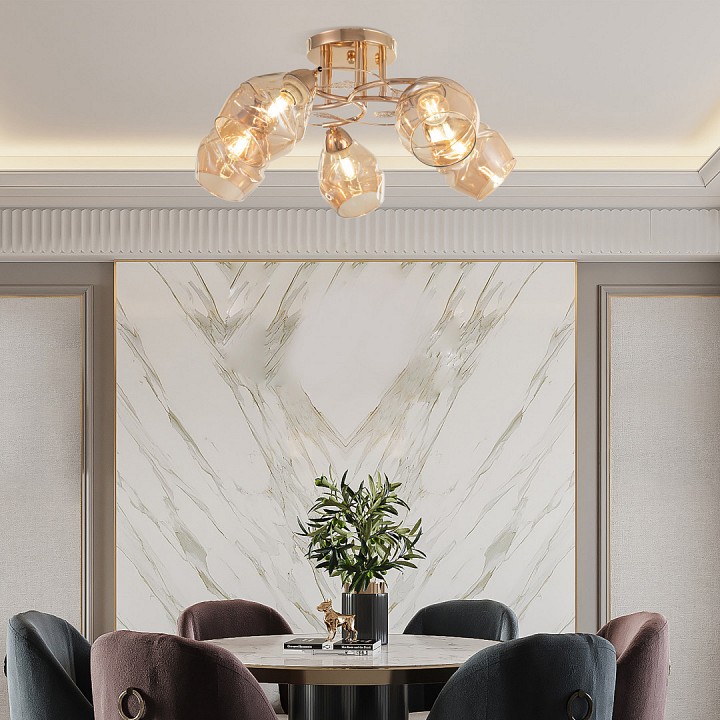 Потолочная люстра arte milano amalfi-323419 323419/5 fg