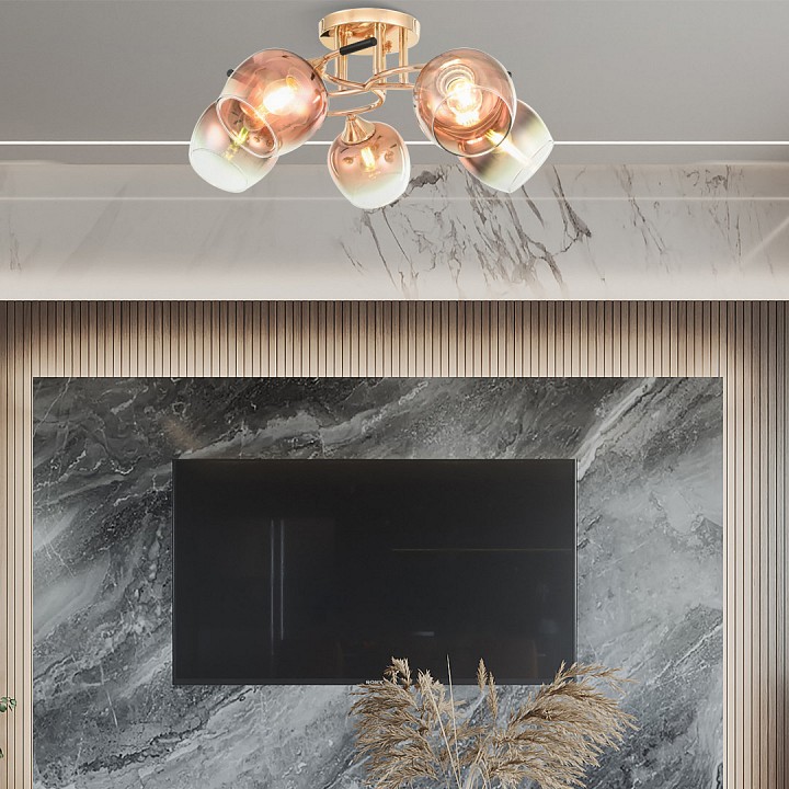 Потолочная люстра arte milano amalfi-324985 324985/5 fg+bk