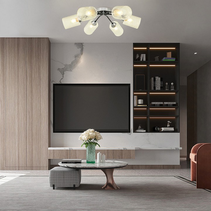 Потолочная люстра arte milano napoli-326207 326207/6 cr.bk