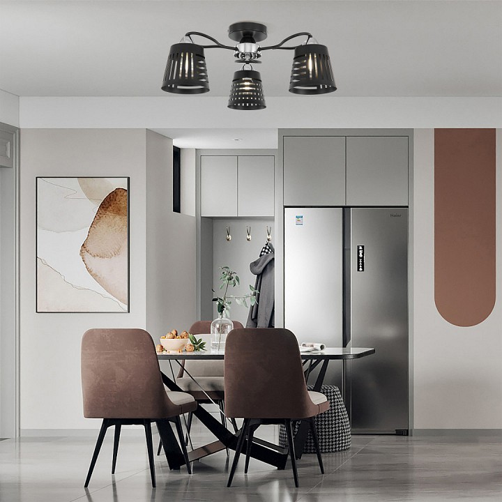 Потолочная люстра arte milano amalfi-328207 328207/3 bk.cr