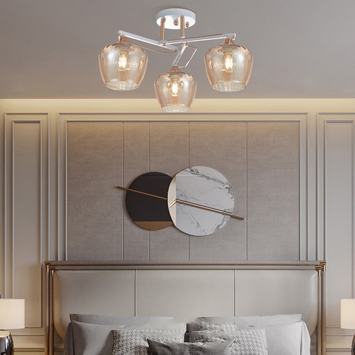 Потолочная люстра arte milano amalfi-329508 329508/3 wh+fg