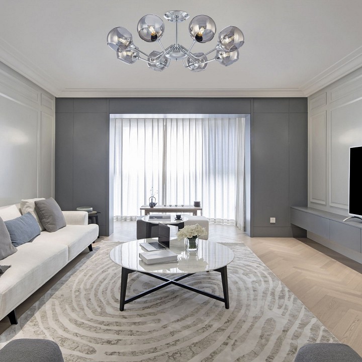 Люстра на штанге arte milano napoli-0334 330334/8 cr