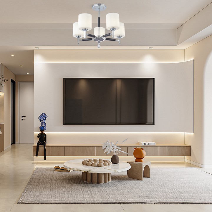 Люстра на штанге arte milano napoli-2220 332220/5 cr