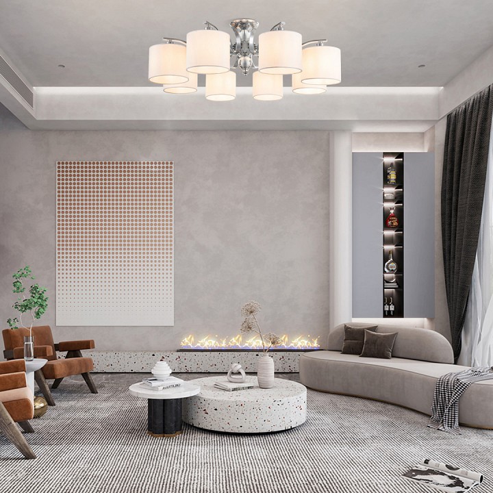 Люстра на штанге arte milano napoli-2434 332434/8 cr