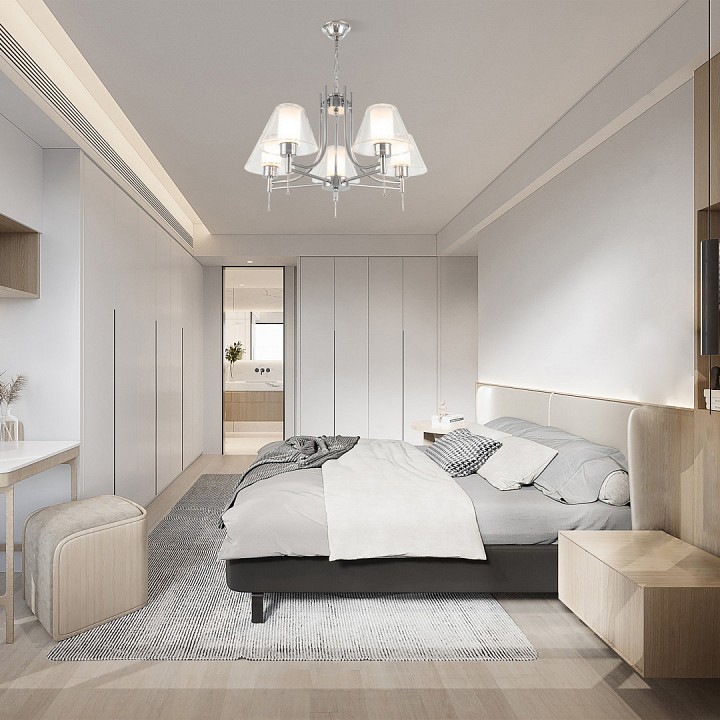 Подвесная люстра arte milano amalfi-8556 338556/5 cr