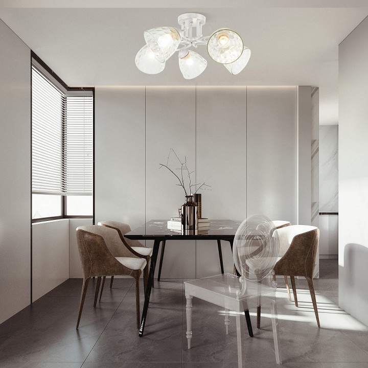 Потолочная люстра arte milano napoli-6820 338756/5 wt+sl