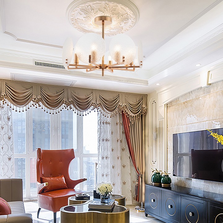 Люстра на штанге arte milano sorrento-0409 370409/8/490 gd