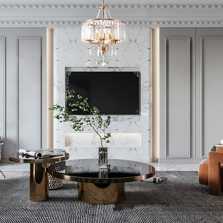 Люстра на штанге arte milano sorrento-1009 371009/5/300/400 gd