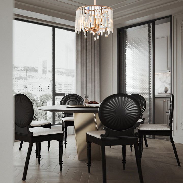 Люстра на штанге arte milano sorrento-2509 372509/5/250/400 gd