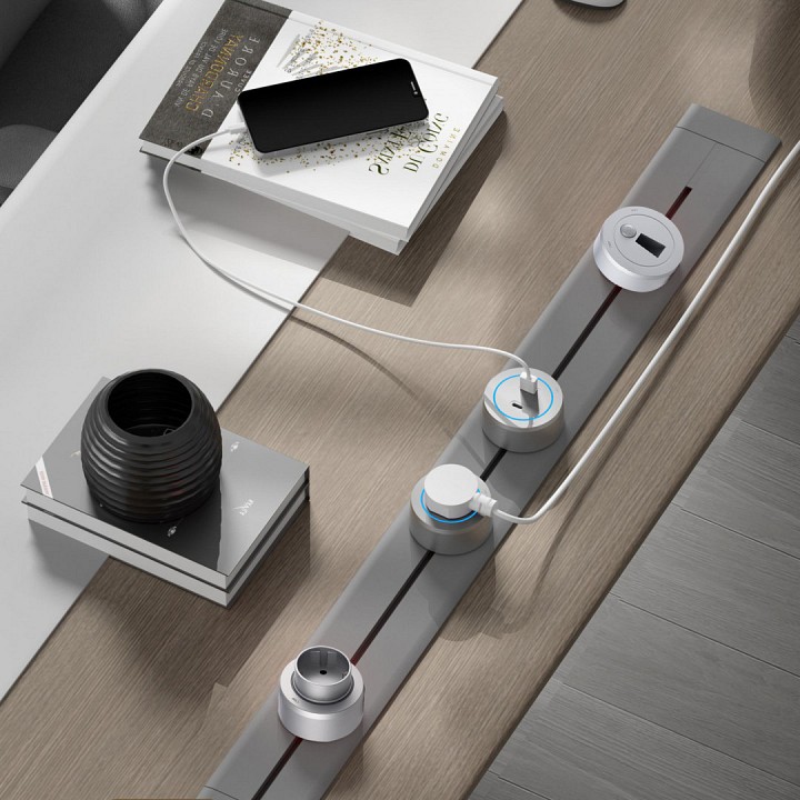 Трек накладной arte milano am-track-sockets-39 392305to/50 grey