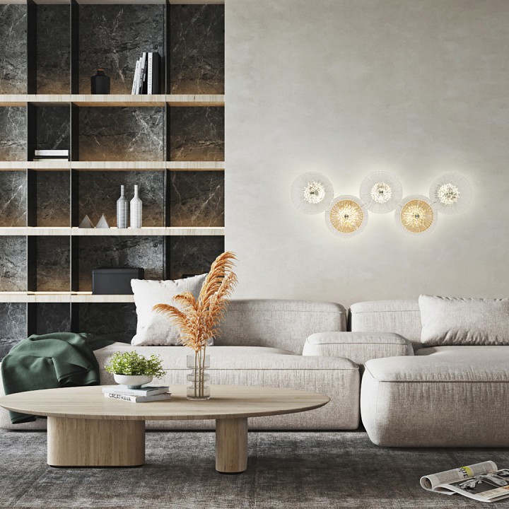 Накладной светильник arte milano am-1252b 5.1252b.d250.h600.led ni