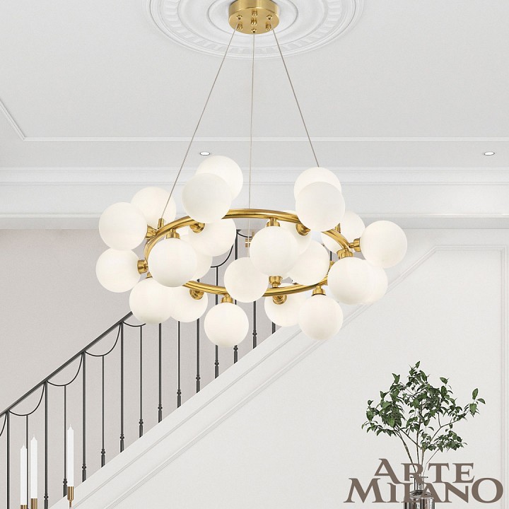Подвесная люстра arte milano am-55398 ba.55398.d700.g9.25 g