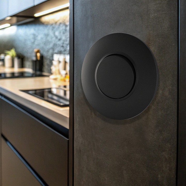 Выключатель одноклавишный arte milano set08-1 set08-1-30-1 black