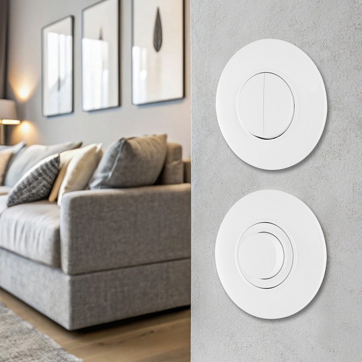 Выключатель двухклавишный arte milano set08-1 set08-1-30-2 white