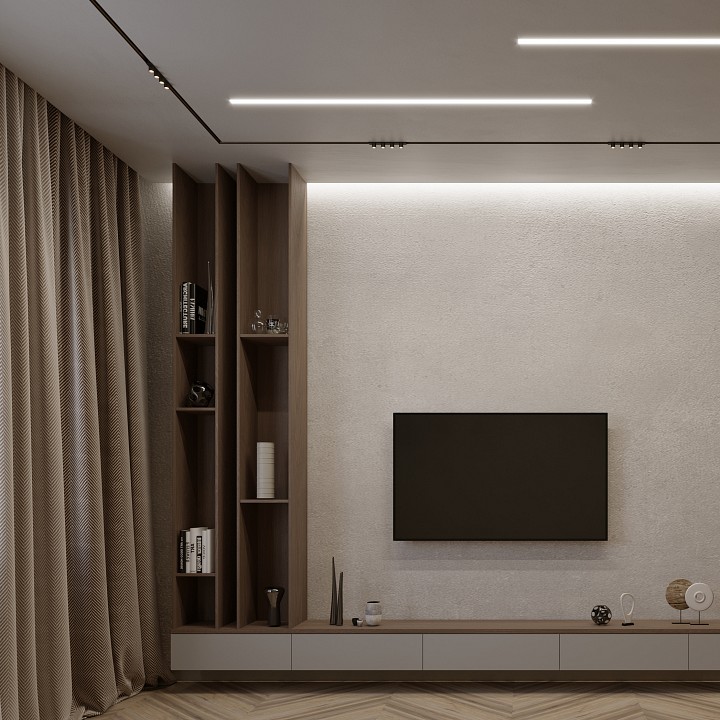Профиль для контурной подсветки натяжного потолка arlight stretch 040702