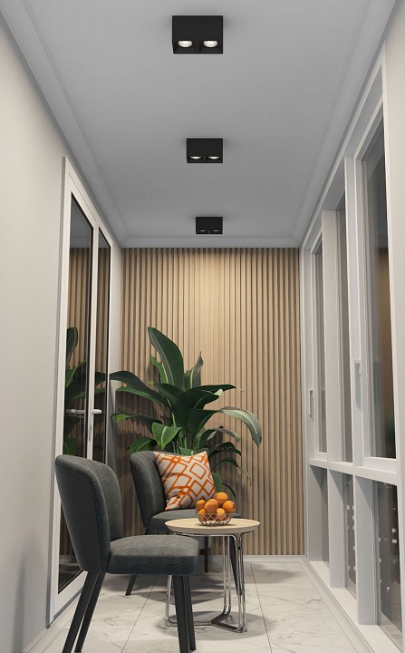 Накладной светильник denkirs dk3030 dk3085-bk+ch